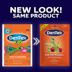 Dentek Floss Picks, Kids Flossers, Wild Fruit Flavor, 75 Count (Pack of 36)