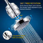 FEELSO Shower Head with Shower Filter, Filtered Shower Head for Hard Water (21651)