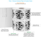 Tacticai 500 Raffle Tickets, Large 50/50 Double Roll - White view 1