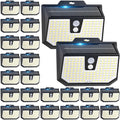 Brightever 20 Packs Solar Motion Sensor Lights Outdoor Waterproof, Solar Powered Fence