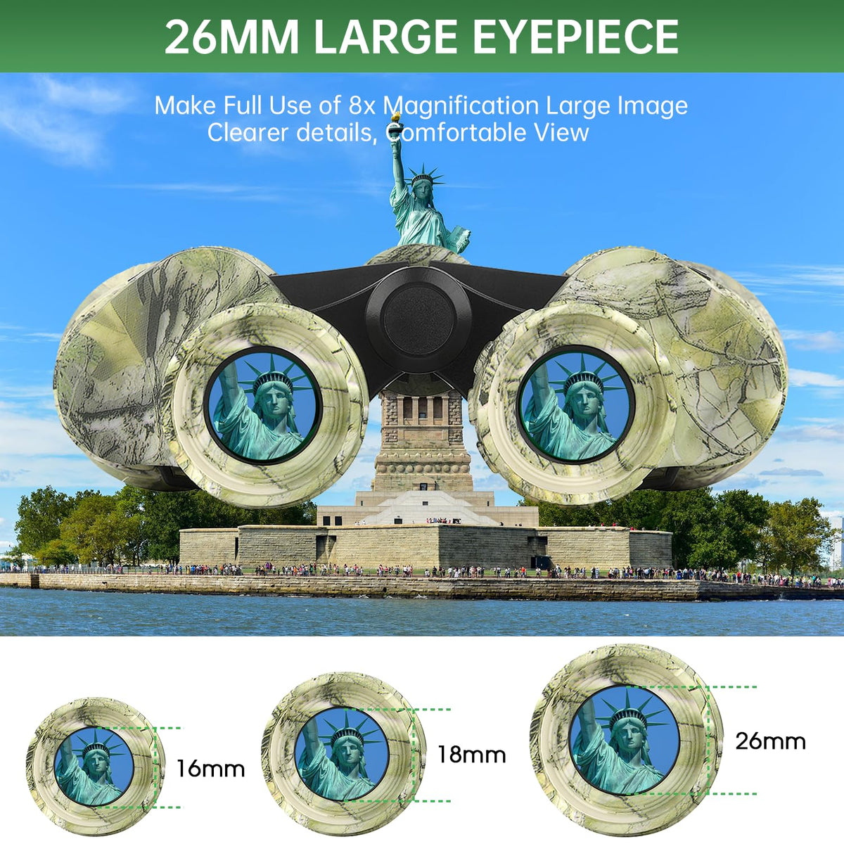 FLYANT 20x50 High Powered Binoculars for Adults, Waterproof Binoculars with Low Light Vision for Bird Watching Hunting
