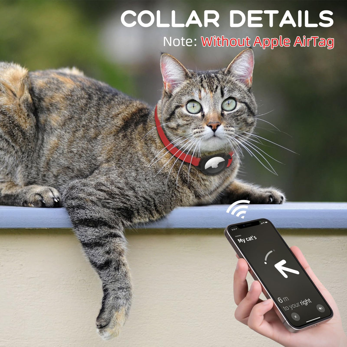 AirTag Cat Collars, Stretchy Collar