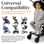 Lascal BuggyBoard Maxi+ - Black with Gray Saddle Seat (11041)