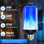 hyrion LED Flame Light Bulbs - Blue view 6