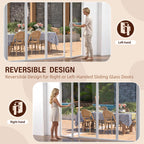 MENGBEI Sliding Glass Door Handle Set,3-15/16" Screw Hole Spacing, Fits Door Thickness (additional view 4)