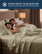 Lane Linen 100% Egyptian Cotton Ultra Soft Sheets - 41: Swiss Dot - Linen view 6