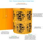 Tacticai 500 Raffle Tickets, Large 50/50 Double Roll - Orange view 1