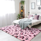 Amearea Leopard Area Rug - Pink / 5' x 8' (Rectangular) view 5