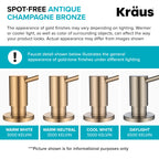KRAUS Kitchen Soap and Lotion Dispenser in Spot-Free Antique Champagne Bronze, KSD-43SFACB (additional view 3)