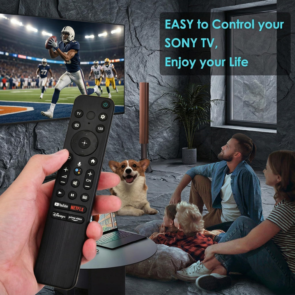 Replacement for Sony TV Voice Remote,for All Sony Bravia Smart TV (additional view 5)