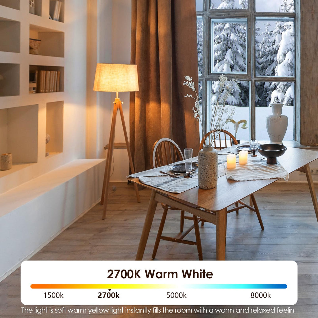 LOXYEE A15 LED Light Bulb 2 Pack, Dimmable 5W 2700K Table Lamp Bulb (BXD-001)