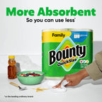 Bounty Quick Size Paper Towels, White, 8 Family Rolls (SG_B07MHJFRBJ_US) (Pack of 8)