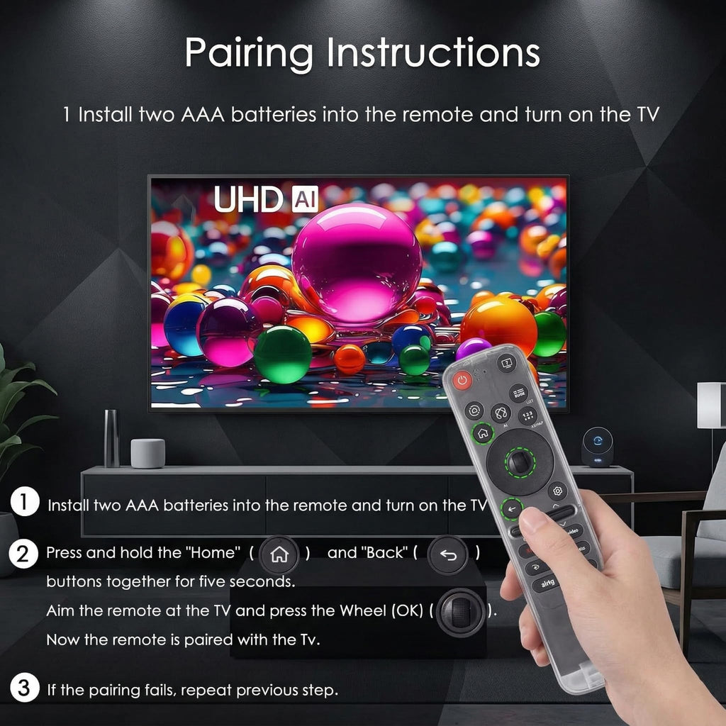 AI Magic Voice Remote for LG WebOS Smart TV with Pointer Function (additional view 6)