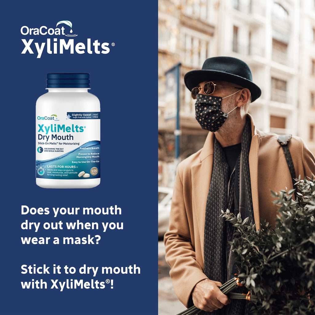 Oracoat XyliMelts for Dry Mouth Night Time or Day - Slightly Sweet / 100 Count (Pack of 1) view 6