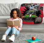 Jay Franco Kids Plush Throw Blanket - Red - Monster Jam / 40x50 - Travel Blanket view 1
