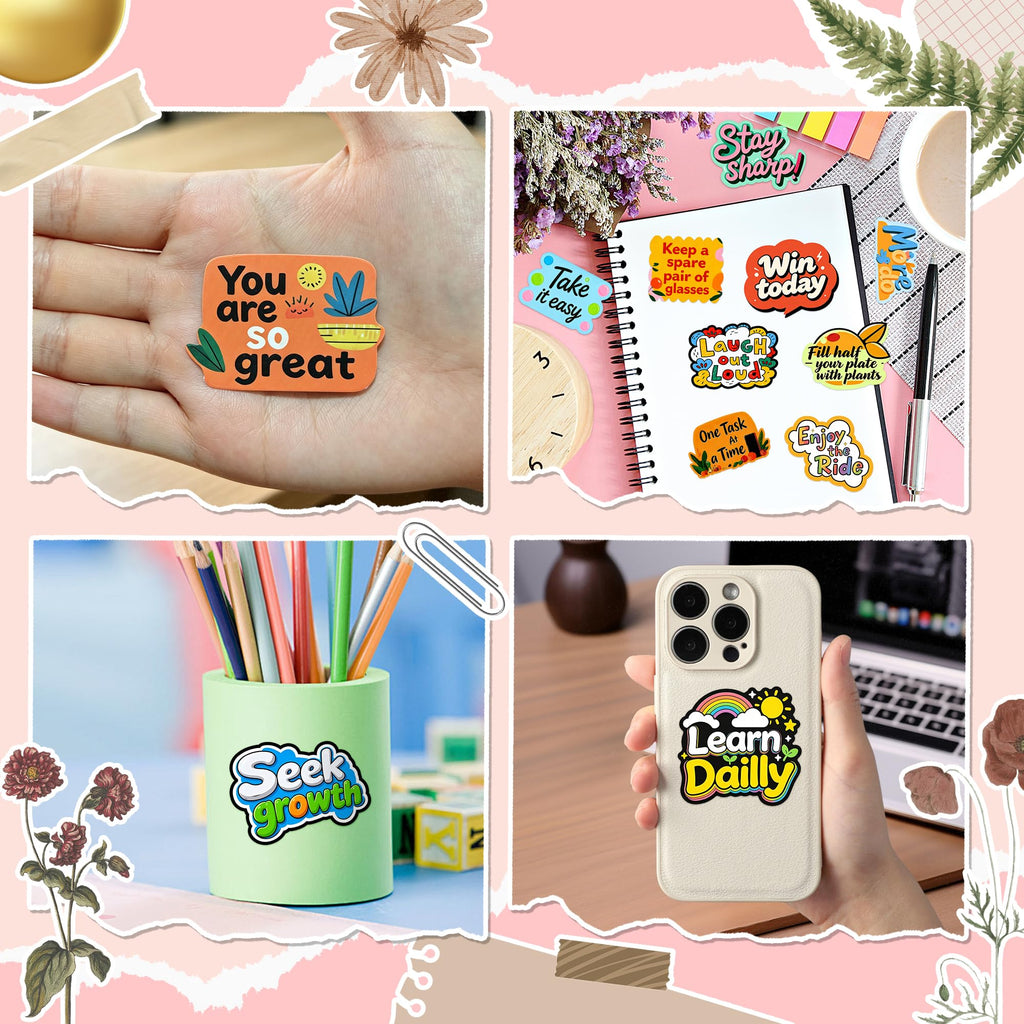 Motivational Stickers,Vinyl Water Bottles Laptop Sticker for Teens Adults (additional view 4)