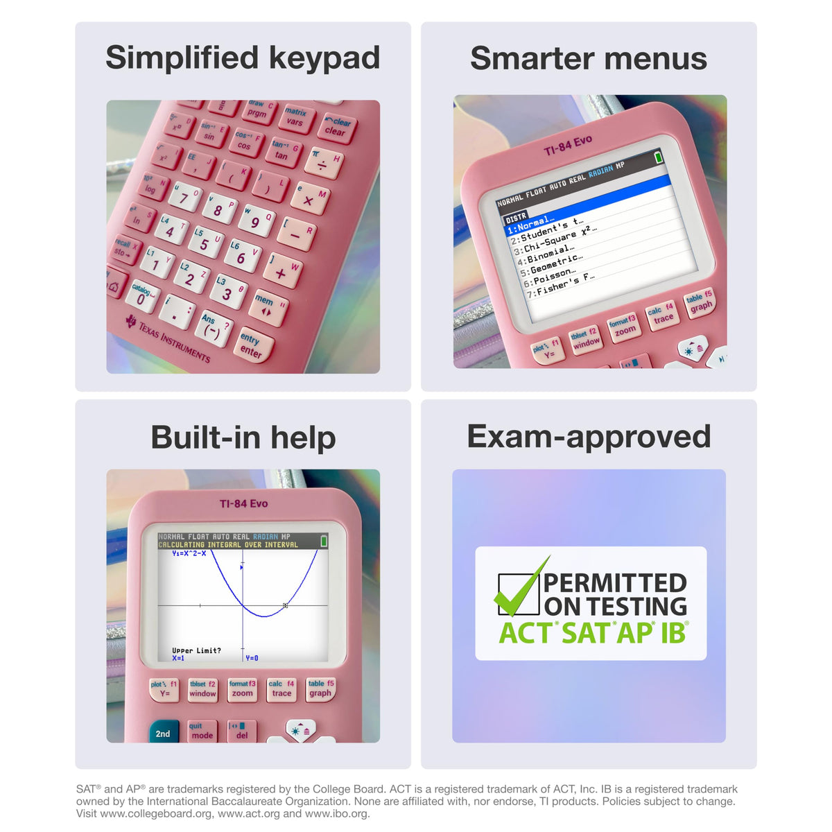 TI-84 Evo Graphing Calculator Texas Instruments, – Pink (84EVO/FC/1L1/A3)
