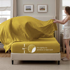 Bedsure Comforter Set & Sheet Set Bedding Set - 32 - Mustard Yellow / Full view 5