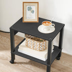 HOOBRO 2-Tier Printer Stand with Charging Station, Under Desk Printer Table, Printer Cart (additional view 8)