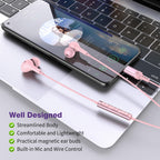 USB C Headphones for iPhone 18 Pro Max 17 16 15/Galaxy S26 FE Wired Earbuds - Rose-Pink view 5