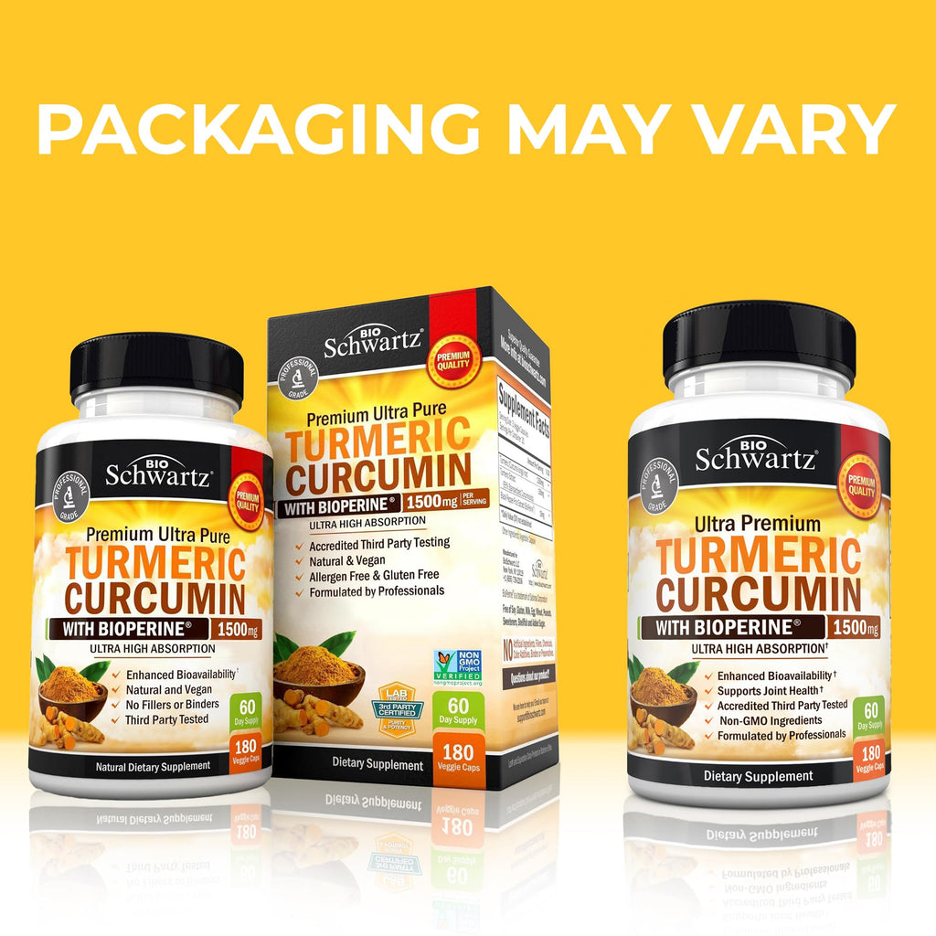 Turmeric Curcumin with Black Pepper Extract 1500mg