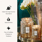 Voluspa Large Scented Candle Jar 18 Oz, 100 Hr Burn - 12 - Gilt Pomander & Hinoki view 3