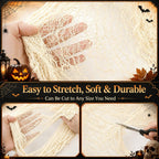 Qtisky Halloween Gauze Creepy Cloth