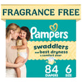 Pampers Swaddlers Diapers, Size 6 (23-44 lbs), 84 Count, Absorbent, Keeps Baby Dry and Comfortable, Pediatrician (Pack of 84)