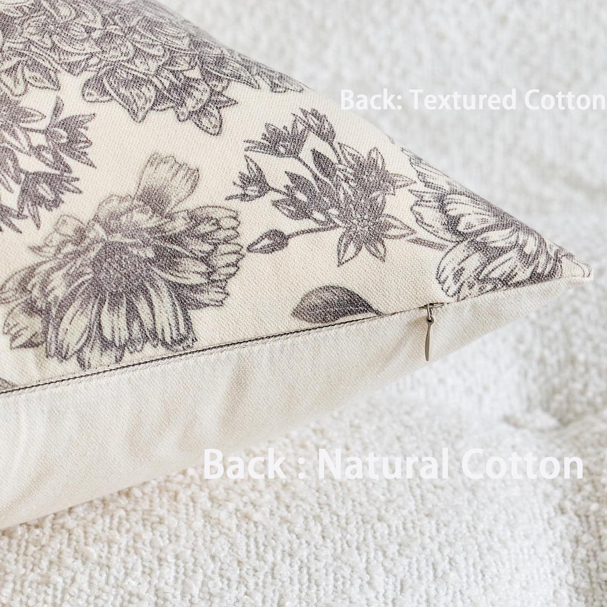 yeshttdy Floral Block Print Pillow Covers Set of 2 - Pottery Barn / 16" x 16" (Pack of 2) view 2
