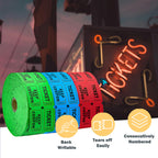 Homrelaxy Pairs Double Raffle Tickets, 50/50 Raffle Tickets Roll