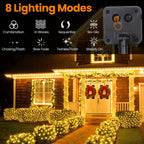 Moettany Solar Christmas Lights Outdoor Waterproof Solar String Lights Outdoor with 8 (additional view 2)