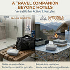 AIMAIAIMAI Travel Soap Case, Compact Silicone Travel Soap