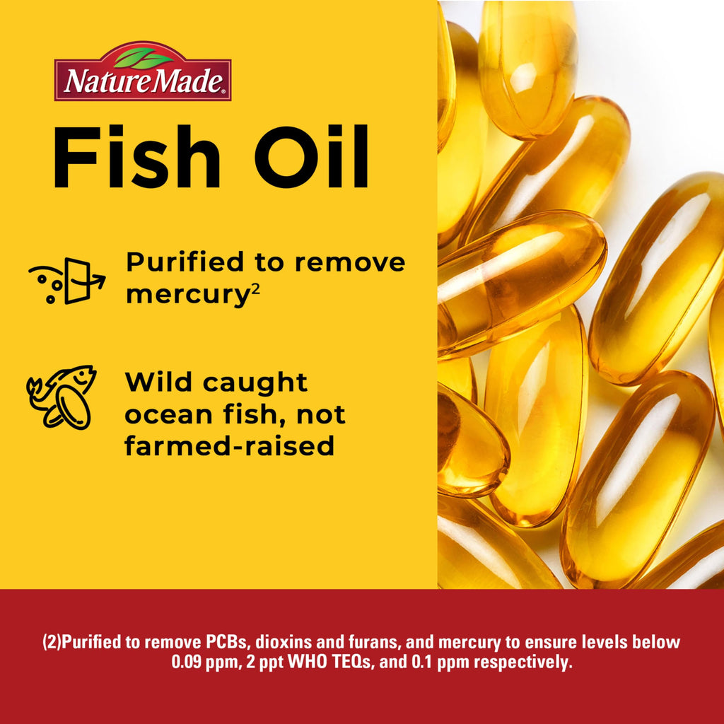 Nature Made Fish Oil Omega-3 1200mg Softgels