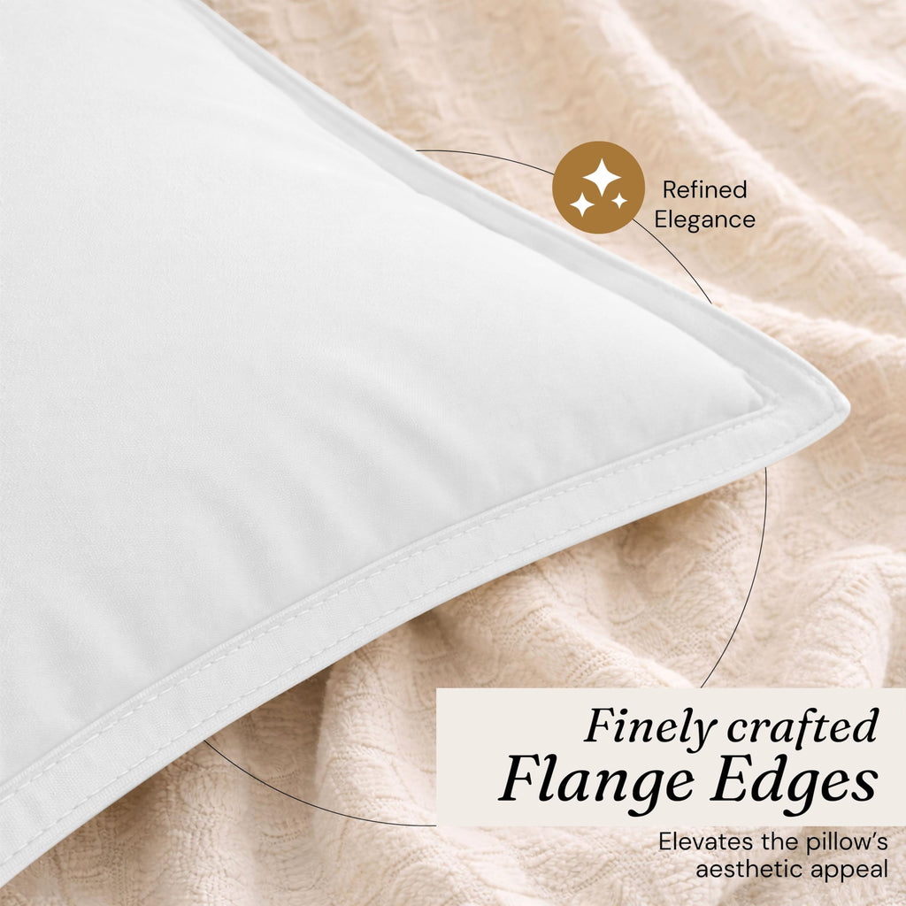 Native Fab Throw Pillow Cushion Cover for Sofa Couch Bed Comfort - Solid, White / 16" x 16" (Pack of 2) view 1