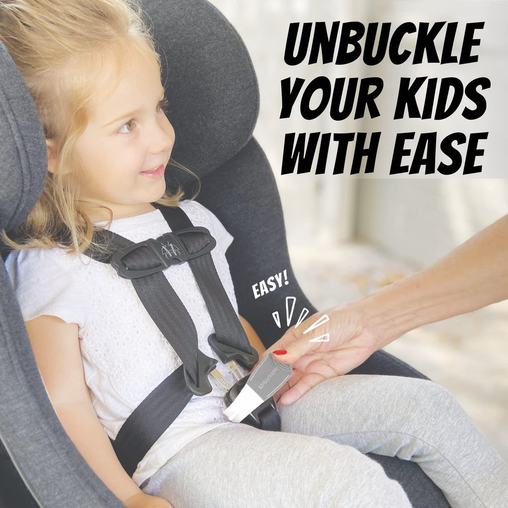 UnbuckleMe Car Seat Buckle Release Tool - Gray & White view 1