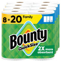 Bounty Quick Size Paper Towels, White, 8 Family Rolls (SG_B07MHJFRBJ_US) (Pack of 8)