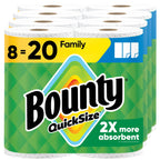 Bounty Quick Size Paper Towels, White, 8 Family Rolls (SG_B07MHJFRBJ_US) (Pack of 8)