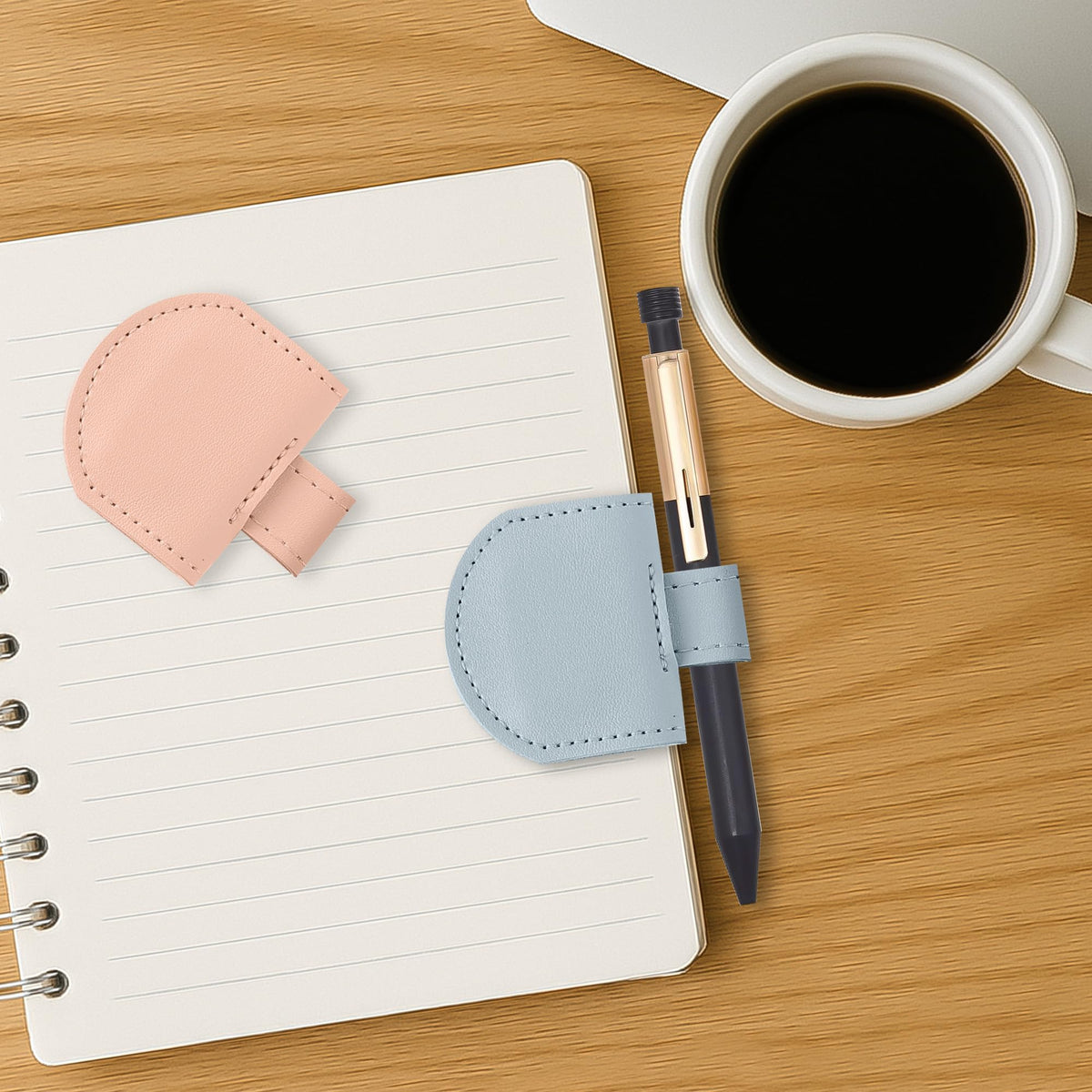 SESENSE Magnetic Bookmarks Pen Holder for Travelers Journal Notebook - Color Set J 3 Pcs / Standard Size view 1
