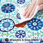 Smiry Waterproof Rectangle Plastic Tablecloth - view 21