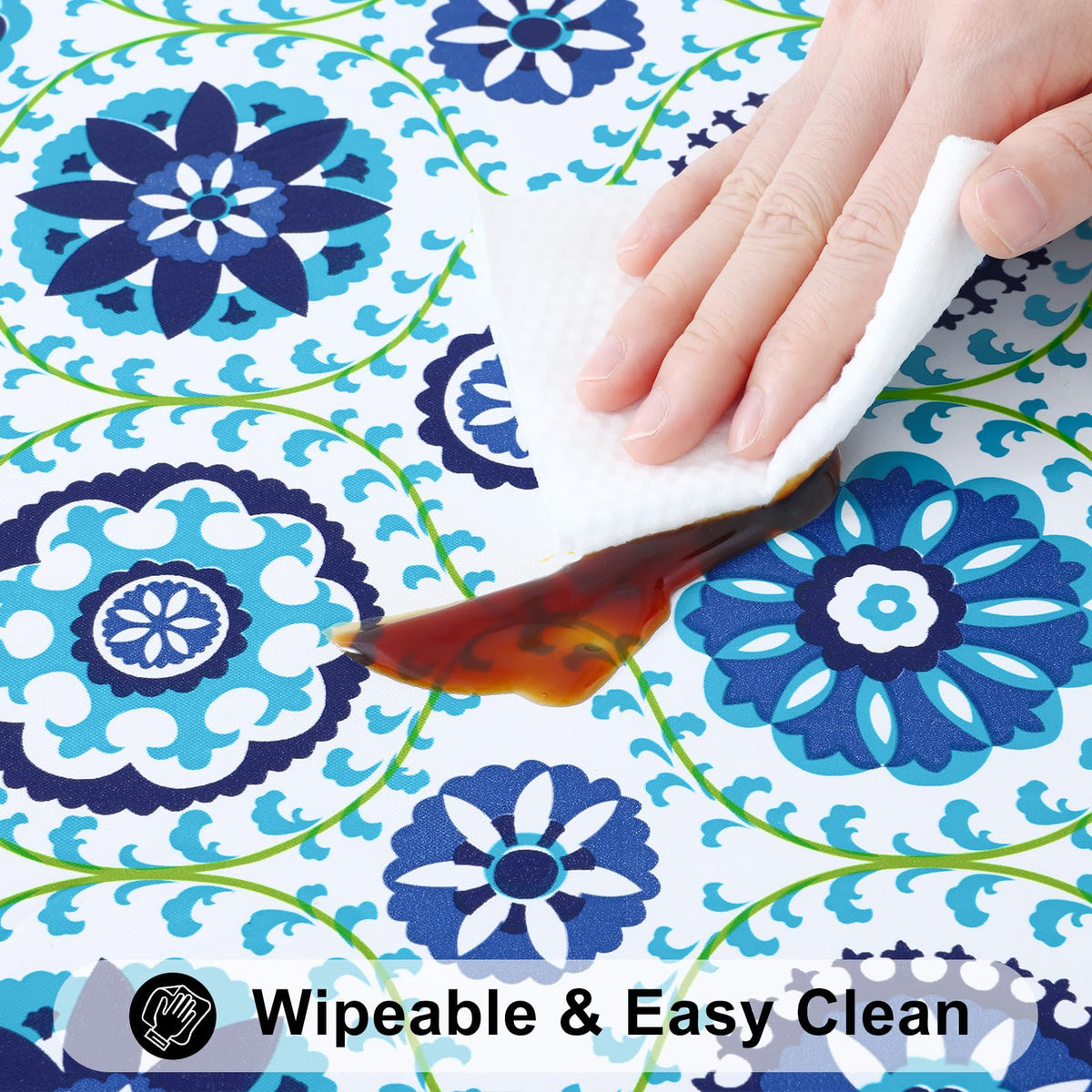Smiry Waterproof Rectangle Plastic Tablecloth - view 21