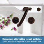 InSinkErator Air Switch SinkTop Decorative Button - Oil-Rubbed Bronze view 2