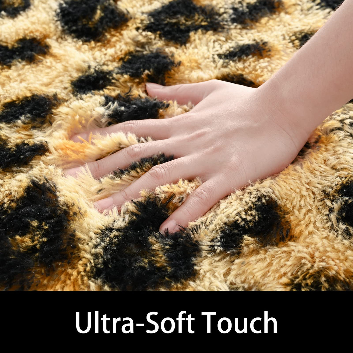 Amearea Leopard Area Rug - Khaki / 2' X 6' (Runner) view 4