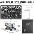 Birthday Card Gifts for Men Women, Large 3D Pop-up