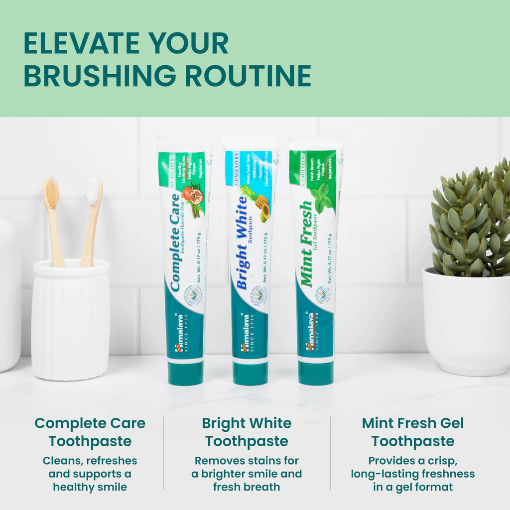 Himalaya Oral Care Fluoride Free Toothpaste, 6.17 oz Each, Variety 3 Pack (additional view 3)