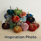 Your Heart's Content Small Velvet Pumpkin Set