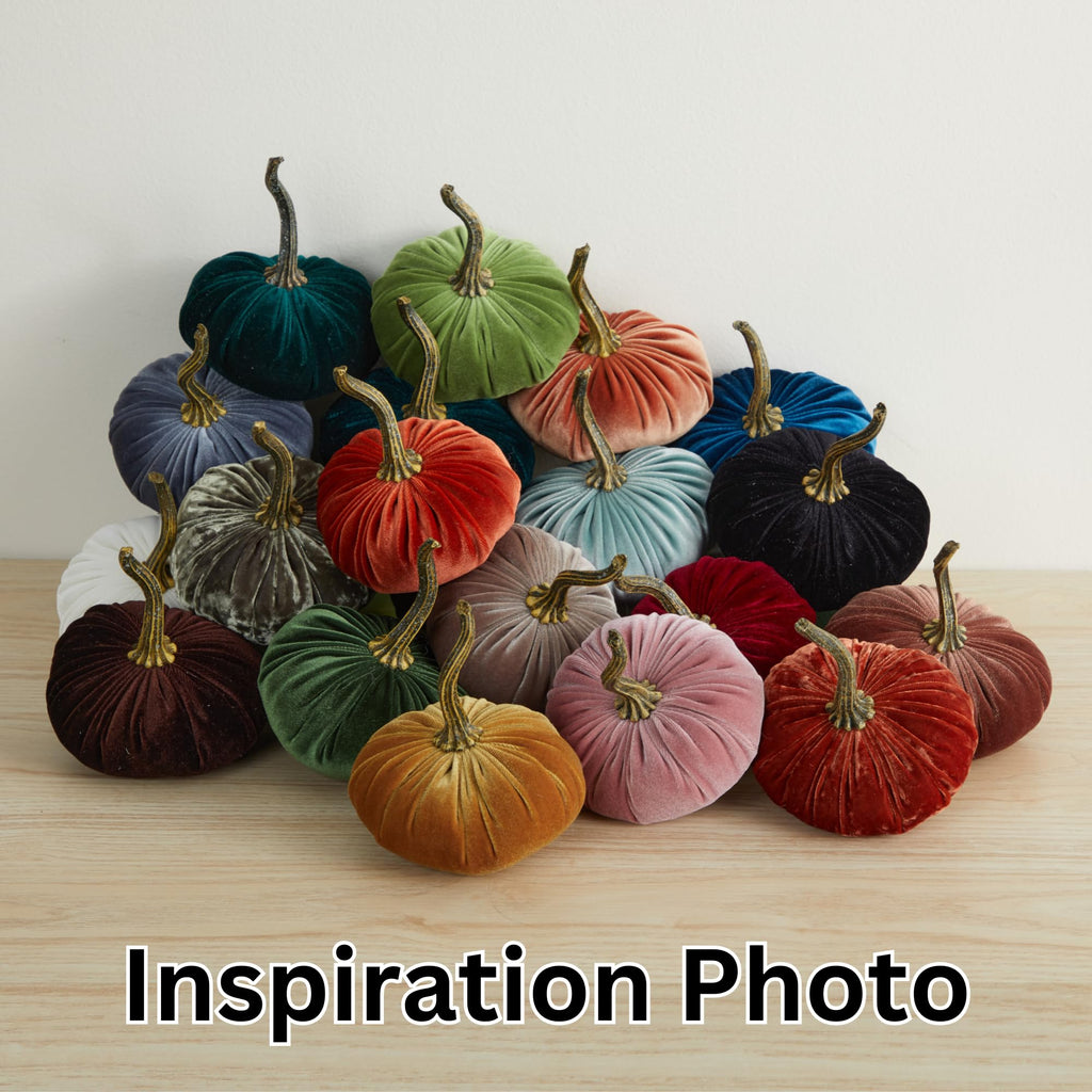 Your Heart's Content Small Velvet Pumpkin Set