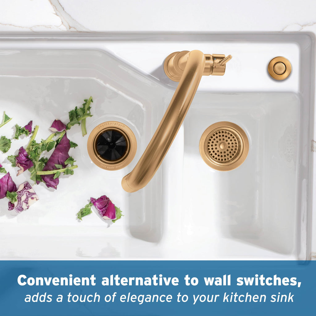 InSinkErator Air Switch SinkTop Decorative Button - Brushed Bronze view 2