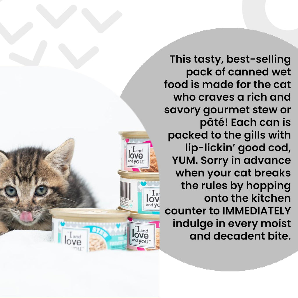 I and love and you Wet Cat Food - Beef Right Meow Pâté - Beef Recipe, Grain Free, Filler Free, 3oz Pack of 24 Cans