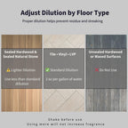 Lapew Luxury Floor Cleaner Concentrate for Mopping Tile, Laminate, Vinyl & Hardwood | Streak-Free, Low-Foam | 36 oz