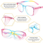 Alsenor Safety Glasses Anti Fog Goggles Protective Eyewear Blue Light Blocking Anti Dust UV Protection Glasses For Men Women - Rainbow view 3